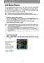 Page 156Advanced Projection
156
Split-Screen Display
Two input images can be projected side by side. This is split-screen display. When 
you activate split-screen display, the current image is shown on the left side, and 
the new image is shown at right. You can change the source of images shown on 
each side by pressing the INPUT button. However, you cannot specify the same 
input signal (terminal) as the source for both sides.
1Supply two signals to the projector.
2Press the SPLIT button on the remote control...