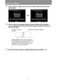 Page 162Advanced Projection
162
3Select a point to adjust, and move it so that the image as a whole looks 
symmetrical.
4As you watch the projected images, fine-tune markers of the projector 
you are adjusting so that they overlap the reference projector markers as 
much as possible.
5Set the reference projector’s edge-blending markers to [Off] (P158).
Adjust positions of each of the four corners in 
the overlapping area. Correcting the position of 
one point will also move the point on the 
opposite side of the...