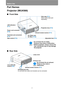 Page 28Before Use
28
Part Names
Projector (WUX500)
■Front Side
■Rear Side
• Do not block the air intake.
Doing so may cause a malfunction.
• Before projection, always remove the 
cap. Leaving the cap on may damage 
the projector.
Adjustable feet (P40) Hole caps (P41)
Attach option feet (sold 
separately).
Projection lens (P30)
Infrared remote receiver (P37)
Air intake vent
Air filter (P166)
Side control (P30) Power cord connector 
(P49)
Terminals and connectors 
(P33)
LED indicators 
(P31)
Lens shift side...