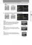 Page 59Projection Procedure
59
Basic Guide
Projection Procedure
3Select [Screen aspect] with the [ ] / [ ] buttons, and then press the OK 
button.
4Use the [ ] / [ ] buttons to select the desired contents.
16:10
Select this when you use a screen with an aspect 
ratio of 16:10. Also select this screen aspect when 
projecting on a wall. You can correct keystone 
distortion with this mode. (P62)
16:9
Select this when you use a screen with an aspect 
ratio of 16:9. You can correct keystone distortion with 
this...