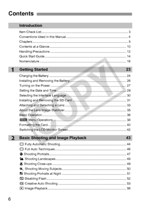 Page 66
1
2
Introduction
Item Check List .................................................................................................. 3
Conventions Used in this  Manual ............................................... ....................... 4
Chapters ............................................................................................................ 5
Contents at a Glance .... ................................................................................... 10
Handling Precautions...