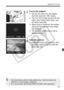 Page 117117
Using AF to FocusN
3Focus the subject.
 Aim the AF point over the subject, 
and hold down the < A> button.
X The Live View image will turn off, the 
reflex mirror will go back down, and 
AF will be executed.
X When focus is achieved, the beeper 
will sound and the Live View image 
will reappear.
X The AF point used to focus will be 
displayed in red.
4Take the picture.
  Check the focus and exposure, then 
press the shutter button to take the 
picture (p.106).
 You cannot take a picture during au...