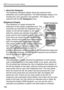 Page 162B Shooting Information Display
162
 About the Histogram
The brightness histogram display shows the exposure level 
distribution and overall brightness. The RGB histogram display is for 
checking the color saturation an d gradation. The display can be 
switched with the [ 4 Histogram ] menu.
[Brightness] Display This histogram is a graph showing the 
distribution of the image’s brightness level. The 
horizontal axis indicates the brightness level 
(darker on the left and br ighter on the right), 
while...