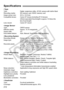 Page 212212
•TypeTy p e :Digital, single-lens reflex, AF/AE camera with built-in flashRecording media: SD memory card, SDHC memory card
Image sensor size : 22.3 x 14.9 mm
Compatible lenses: Canon EF le nses (including EF-S lenses)
(35mm-equivalent focal length  is approx.1.6 times the 
lens focal length)
Lens mount: Canon EF mount
• Image SensorType: CMOS sensor
Effective pixels: Approx. 15.10 megapixels
Aspect ratio: 3:2
Dust delete feature: Auto, Manual, Dust Delete Data appending
• Recording SystemRecording...