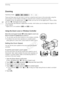 Page 52Zooming
52
Zooming
There are three ways you can zoom in and out: using the zoom lever on the camcorder, using the 
zoom buttons on the wireless controller or using the zoom controls on the touch screen.
In addition to the 10x optical zoom, in   mode, you can turn on the digital zoom* (40x or 200x) 
with the  p >  [Digital Zoom] setting.
This camcorder also features a digital tele-converter, which allows you to enlarge the image on the 
screen digitally.
* Digital zoom is not available in   and   modes....