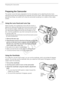 Page 24Preparing the Camcorder
24
Preparing the Camcorder
This section covers the basic preparations for the camcorder such as attaching the lens hood, 
adjusting the grip belt and adjusting the viewfinder and OLED screen. When attaching the lens hood, 
grip belt and straps, be careful not to drop the camcorder by placing it on a table or other stable 
surface.
Using the Lens Hood and Lens Cap
While recording, the supplied lens hood with lens barrier is 
effective for reducing stray light that can be the cause...