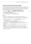 Page 45Selecting the Recording Mode (Video Quality)
45
Selecting the Recording Mode (Video Quality)
The camcorder offers various recording modes, depending on whether the movie format is AVCHD or 
MP4. When you record an MP4 movie with a recording mode of 3 Mbps, you can upload it to an FTP 
server and begin editing right away. In addition, for AVCHD movies, when the recording mode is set to 
28 Mbps LPCM (59.94P) or 24 Mbps LPCM, you can enjoy two-channel linear PCM audio recording 
with a sampling frequency...