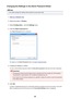 Page 299Changing the Settings in the Admin Password Sheet
Note
•
You cannot change the settings when using the access point mode.
1.
Start up IJ Network Tool.
2.
Select the printer in Printers:.
3.
Select Configuration...  from the Settings menu.
4.
Click the  Admin Password  tab.
The  Admin Password  sheet is displayed.
For details on the Admin Password  sheet, see Admin Password Sheet .
5.
Change the settings or confirm.
To use an administrator password, select the  Use admin password check box and enter a...