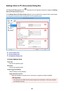 Page 619Settings (Save to PC (Document)) Dialog BoxClick  Save to PC (Document)  on the 
 (Scanning from the Operation Panel) tab to display the  Settings
(Save to PC (Document))  dialog box.
In the  Settings (Save to PC (Document))  dialog box, you can specify how to respond when saving images
to a computer as documents after scanning them from the operation panel.
(1) Scan Options Area
(2) Save Settings Area
(3) Application Settings Area
(1) Scan Options Area Paper Size Set from the operation panel.
Resolution...