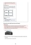 Page 737the platen may be saved as PDF files. To save in a
format other than PDF, scan by specifying the data
format.
Placing Multiple Items:
Allow 0.4 inch (1 cm) or more space between the edges
(diagonally striped area) of the platen and items, and
between items. Portions placed on the diagonally striped
area cannot be scanned.
 more than 0.4 inch (1 cm)
Note
•
You can place up to 12 items.
•
Positions of slanted items (10 degrees or less) are
corrected automatically.
Placing Documents (ADF (Auto Document...