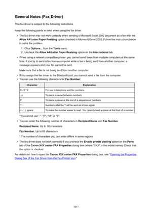 Page 1017GeneralNotes(FaxDriver)This fax driver is subject to the following restrictions.
Keep the following points in mind when using the fax driver.