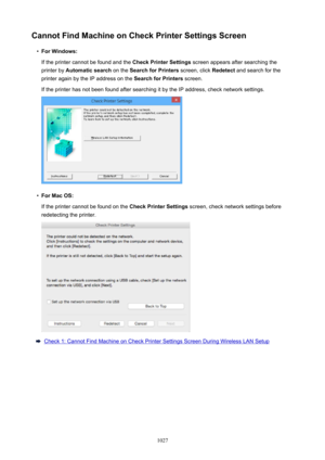 Page 1027CannotFindMachineonCheckPrinterSettingsScreen