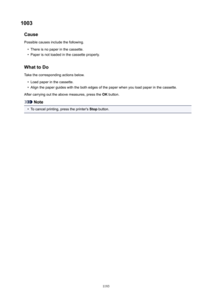 Page 11931003Cause
Possible causes include the following.