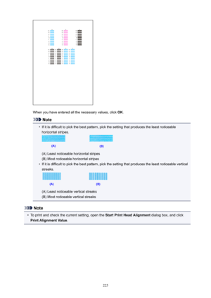 Page 225When you have entered all the necessary values, click OK.
Note
