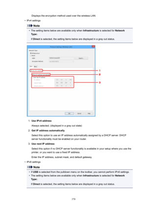 Page 370Displays the encryption method used over the wireless LAN.