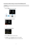 Page 35Connection without Using an Access Point (Windows XP)
Restrictions
(Appears in a new window)
1.
Press the  HOME button (A) on the printer.
2.
Tap the bottom left (B) of the screen.
3.
Tap Access point mode active .
4.
Check the SSID displayed in the printer screen.
5.
Tap Details , check the  Password (network key), then tap  OK.
You will use the  SSID and Password  (network key) in the subsequent steps.
35 