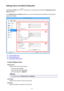 Page 612Settings (Scan and Stitch) Dialog BoxClick  Scan and Stitch  on the 
 (Scanning from a Computer) tab to display the  Settings (Scan and
Stitch)  dialog box.
In the  Settings (Scan and Stitch)  dialog box, you can make advanced scan settings for scanning items
larger than the platen.
(1) Scan Options Area
(2) Save Settings Area
(3) Application Settings Area
(1) Scan Options Area Select Source Select the type of item to be scanned.
•
Scanning photos:  Photo
•
Scanning documents:  Document
•
Scanning...