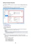 Page 609Settings (ScanGear) Dialog BoxClick  ScanGear  on the 
 (Scanning from a Computer) tab to display the  Settings (ScanGear) dialog
box.
In the  Settings (ScanGear)  dialog box, you can specify how to save images when scanning items by
starting ScanGear (scanner driver) and how to respond after saving them.
(1) Save Settings Area
(2) Application Settings Area
(1) Save Settings Area File Name Enter the file name of the image to be saved. When you save a file, the date and four digits are
appended to the set...