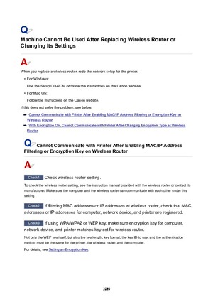 Page 1089MachineCannotBeUsedAfterReplacingWirelessRouteror
ChangingItsSettings
When you replace a wireless router, redo the network setup for the printer.
