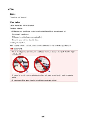 Page 1356C000CausePrinter error has occurred.
WhattoDo Cancel printing and turn off the printer.
Check the following: