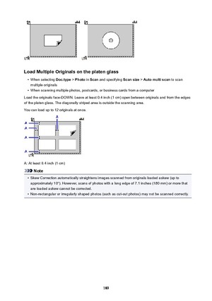 Page 189LoadMultipleOriginalsontheplatenglass
