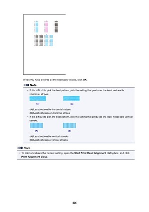 Page 226When you have entered all the necessary values, click OK.
Note
