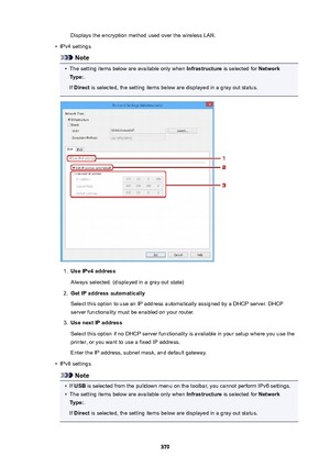 Page 379Displays the encryption method used over the wireless LAN.