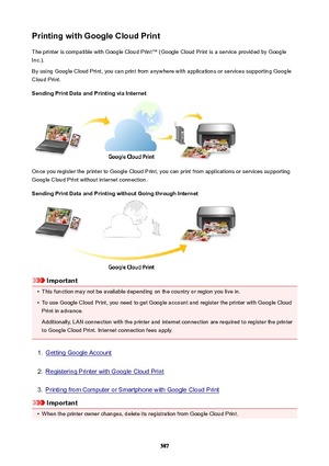 Page 587PrintingwithGoogleCloudPrintThe printer is compatible with Google Cloud Print