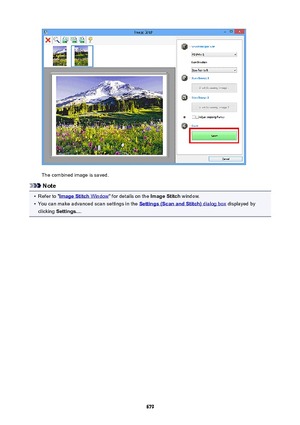 Page 679The combined image is saved.
Note
