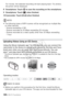 Page 128128 Š Wi-Fi Functions
For movies, the selected recording will start playing back. For photos, 
the photo will be displayed.
8 Smartphone: Touch   to save the recording on the smartphone.
9 Smartphone: Touch   when finished.
10 Camcorder: Touch [End] when finished.
NOTES
• The following types of MP4 scenes will be recognized as multiple files  on other devices.
- Scenes exceeding 4 GB
- Scenes recorded at 35 Mbps exceeding 30 minutes
- Scenes recorded at a video quality other than 35 Mbps exceeding...