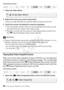 Page 9494 Š Advanced Playback and Editing
Operating modes:
1 Open the baby album.
2 Select the scene you want to play back.Drag your finger left/right to bring the desired scene to the front.
3 Touch the scene’s thumbnail to start the playback. • The camcorder will play back the scene selected and continue until the end of the last scene in the index screen.
• Playback controls are the same as when playing back scenes from  the [ y Movie Playback] index screen ( A50).
IMPORTANT
• Observe the following...