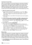 Page 136136 Š Wi-Fi Functions
Searching for Access Points
After you touch [Search for Access Points], the camcorder will take a 
few seconds to detect access points available in the vicinity and will 
display the first one. Make a note in advance of the network name 
(SSID) and password (encryption key) of the access point you want to 
use. (This will usually be the wireless router on your home network.)
To enter text for the various settings, use the virtual keyboard (A124).
1 Select the desired access point. •...