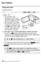 Page 4646 Š Basic Shooting and Playback
Basic Playback
Playing Back Video
Operating modes:
1Press ].
• You can press  ] 
repeatedly to switch back 
and forth between recording 
mode and playback mode.
• You can press  ] when 
the camcorder is off to turn it 
on directly in playback mode.
•The [ y] index screen, which 
contains all the scenes you 
have recorded, will open.
2 In the index screen, look for the scene you wish to play back. •To open the [ ¦] index screen (only video snapshot scenes 
recorded in...