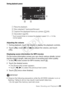 Page 49Basic Shooting and Playback Š 49
During playback pause: 
Adjusting the volume
1 During playback, touch the screen to display the playback controls.
2Touch [Ý], touch [ Ø] or [Ù ] to adjust the volume, and touch 
[ K ].
Displaying scene information for MP4 movies
On the scene information screen you can check various details, includ-
ing the scene’s length, date and time of recording and video quality.
1In the [ y] index screen for MP4 movies, touch [ I].
2 Touch the desired scene. • The [Scene Info]...