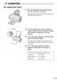 Page 97
4 Loading Paper
„
„„ „Loading Plain Paper
1
11 1Pull out the paper rest and the output 
tray (for i350 only) as shown.
Be careful not to jam your finger in the circular holes of 
the paper rest (for i350 only).
2
22 2To avoid paper jams, fan the stack to 
remove static cling, then align the edges 
of the stack by tapping it on a flat 
surface.
3
33 3Load the paper, aligning it with the right 
side of the sheet feeder.
You can load up to 100 sheets of plain paper. Do not 
exceed this limit. For Legal...