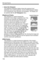 Page 134134
x Image Playback
 About the Histogram
The brightness histogram display shows the exposure level 
distribution and overall brightness. And the RGB histogram display 
is for checking the color saturation and gradation. The display can 
be switched with the [ 4 Histogram] menu.
[Brightness] Display
This histogram is a graph showing the 
distribution of the image’s brightness level. The 
horizontal axis indicates the brightness level 
(darker on the left and brighter on the right), 
while the vertical...