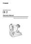 Page 1Digital Retinal Camera
Operation Manual
Make sure you read this manual before using the instrument.
Keep this manual safely so that you can use it in the future. 