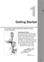 Page 21
21
1
Getting Started
This chapter explains preliminary steps and basic 
camera operations.
Attaching the Strap
Pass the end of the strap through 
the camera’s strap mount from the 
bottom. Then pass it through the 
strap’s buckle as shown in the 
illustration. Pull the strap to take up 
any slack and make sure the strap 
will not loosen from the buckle.
 The eyepiece cover is also 
attached to the strap. (p.99)
Eyepiece cover  