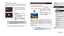 Page 5252
Image Customization Features
Changing the Aspect Ratio
 Still Images  Movies
Change the image aspect ratio (ratio of width to height) as follows.
 zPress the [] button, choose [] in the 
menu, and choose the desired option 
( =
 30).
 z
Once the setting is complete, the screen 
aspect ratio will be updated.
 zTo restore the original setting, repeat this 
process but choose [].
Used for display on widescreen HDTVs or similar display devices.
Native aspect ratio of the camera screen. Same aspect ratio...