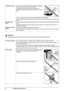 Page 84Safety Precautions
Cleaning the printer Use a damp cloth to clean the printer. Never use flammable 
solvents such as alcohol, benzene or thinners.
If flammable solvents come in contact with electrical 
components inside the printer, it could cause a fire or electric 
shock.
Always unplug the printer from the power outlet before cleaning the printer.
If you accidentally switch the printer on while cleaning it, you could injure yourself or damage the 
printer.
Maintaining the 
printer Do not attempt to...