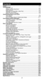 Page 22
Contents Display ........................................................................\
....................................... P.3
Getting Started
  Power On, Off ........................................................................................... P.4
  Display Contrast Adjustment ..................................................................... P.4
  Mode Selection ......................................................................................... P.4
  Application Function Menu...