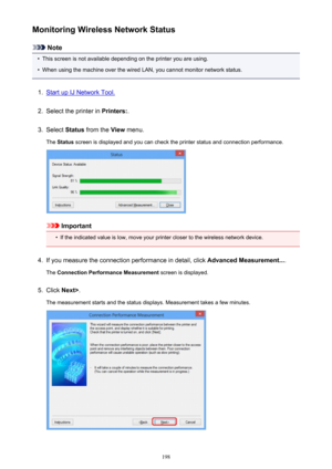 Page 198Monitoring Wireless Network Status
Note
