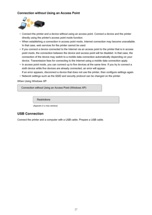 Page 27Connection without Using an Access Point