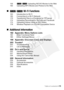 Page 13Table of contents Š 13
156-/,  Uploading AVCHD Movies to the Web
162 Uploading MP4 Movies and Photos to the Web
„- /,  Wi-Fi Functions
163 Introduction to Wi-Fi
165 Connecting to a Wi-Fi Network
170 Transferring Files to a Computer or FTP server
174 Uploading Recordings to YouTube and Facebook
175 Uploading Videos Using an iOS Device
178 Wireless Playback on a DLNA-Compatible Device
„Additional Information
182 Appendix: Menu Options Lists182 [Main Functions] Panel
186 [Other Settings] Menus
198 Appendix:...