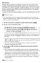 Page 168168 Š Wi-Fi Functions
Manual Setup
Perform this procedure to wirelessly connect the camcorder to the 
wireless router (using infrastructure mode) if your router does not sup-
port WPS, you wish to manually configure settings, or if your wireless 
router's network name (SSID) cannot be detected due to the stealth 
function being enabled. 
To enter text for the various settings, use the virtual keyboard (A88).
POINTS TO CHECK
• You may need to know in advance the encryption key and other set- tings of...