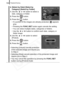 Page 196
Playback/Erasing194
z[Select by Date] [Select by 
Category] [Select by Folder]
1. Use the   or   button to select a 
date, category or folder.
2. Press the   button.
3. Press the   button.
• If a portion of the images are already protected,   appears 
gray.
• Pressing the  FUNC./SET button again cancels the setting.
• You can select multiple dates, categories or folders.
• Use the   or   button to confirm each date, category or  folder image.
4. Use the   or   button to select 
[Protect].
5. Press the...