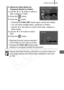 Page 199
Playback/Erasing197
z[Select by Date] [Select by 
Category] [Select by Folder]
1. Use the   or   button to select a 
date, category or folder.
2. Press the   button.
3. Press the   button.
• Pressing the  FUNC./SET button again cancels the setting.
• You can select multiple dates, categories or folders.
• Use the   or   button to confirm each date, category or  folder image.
4. Use the   or   button to select 
[OK].
5. Press the   button.
• Selecting [Cancel] cancels selection  of the image you are...