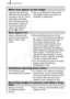 Page 218
Troubleshooting216
White dots appear on the image.
Light from the flash has 
reflected off dust particles 
or insects in the air. This is 
particularly noticeable 
when shooting using the 
wide angle or when you 
increase the aperture 
value in the aperture-
priority  mode.z
This is a phenomenon that occurs 
with digital cameras and does not 
constitute a malfunction.
Eyes appear red.
Light is reflected back 
from the eyes when the 
flash is used in dark 
areas. z
Shoot with [Red-Eye] set to [On] 
(p....