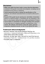 Page 271
269
Trademark Acknowledgments
• Microsoft, Windows Vista and the Windows Vista logo are trademarks or registered trademarks of Microsoft Corporation in the 
United States and/or other countries.
• Macintosh, the Mac logo, Quick Time and the QuickTime logo are  trademarks of Apple Inc., registered in the U.S. and other countries.
• The SDHC logo is a trademark.
Copyright © 2007 Canon Inc. All rights reserved.
Disclaimer
• While every effort has been made to ensure that the information  contained in this...