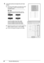 Page 3228Routine Maintenance
4Look at the printout and adjust the print head 
position.
(1)Check the printed patterns and select the number 
of the pattern in column A that has the least 
noticeable streaks.
(2)Repeat the procedure until you finish inputting the 
pattern number for column L, then click OK.
(3)Confirm the displayed message and click OK.
Note
If it is difficult to pick the best pattern, pick the 
setting that produces the least noticeable white 
streaks.
(A) Less noticeable vertical white...